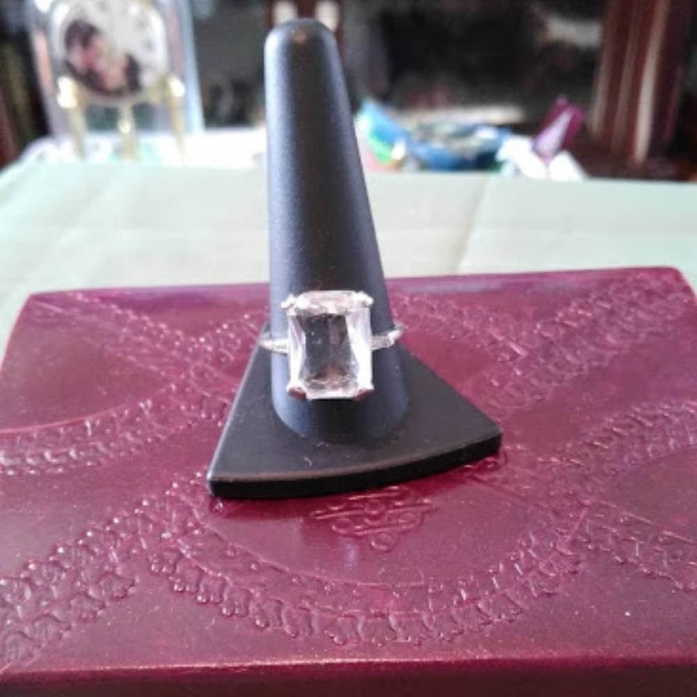 Large Clear Stone Ring
